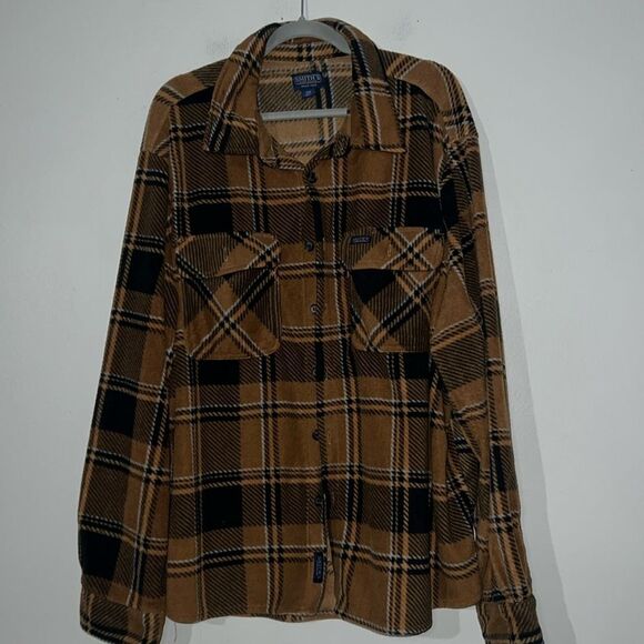Smith’s PRINTED PLAID MICROFLEECE SHIRT - Picture 1 of 8